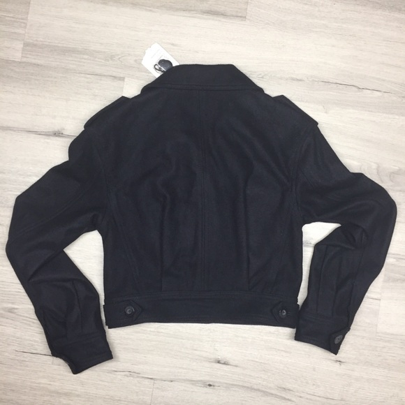 BDG. Eisenhower Navy Cropped Wool Jacket, Sz XS - Picture 4 of 8